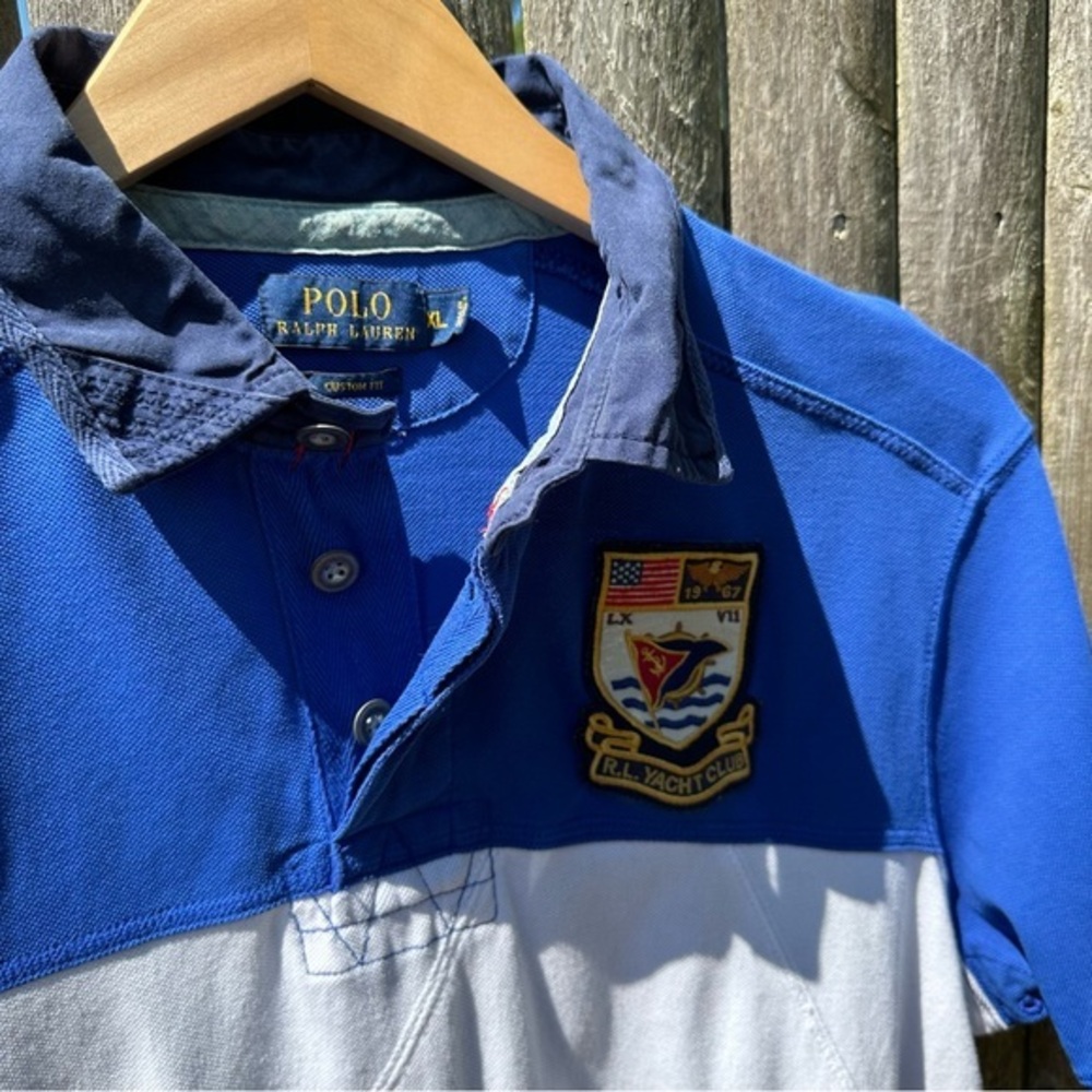 Polo Ralph Lauren WatchHill3 R.L. Yacht Club Series Crested Rugby Shirt (XL) - Picture 5 of 13